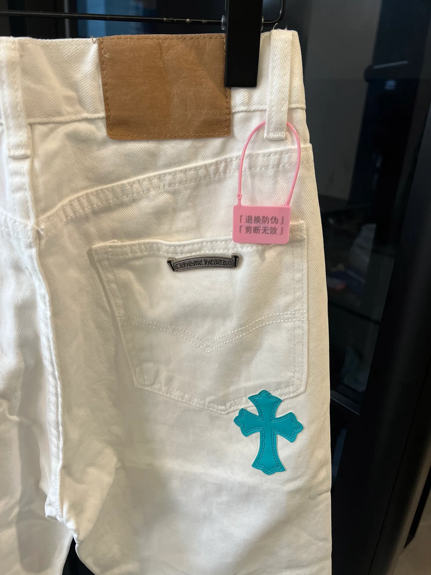 P250 [next day] Chrome hearts/Chrome Hearts 25FW CH Marine Limited Green Leather Jeans (White) Size: 28 30 32 34 (corresponds to s-xl) Detailed sizes can be found in Figure 9